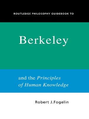 cover image of Routledge Philosophy GuideBook to Berkeley and the Principles of Human Knowledge